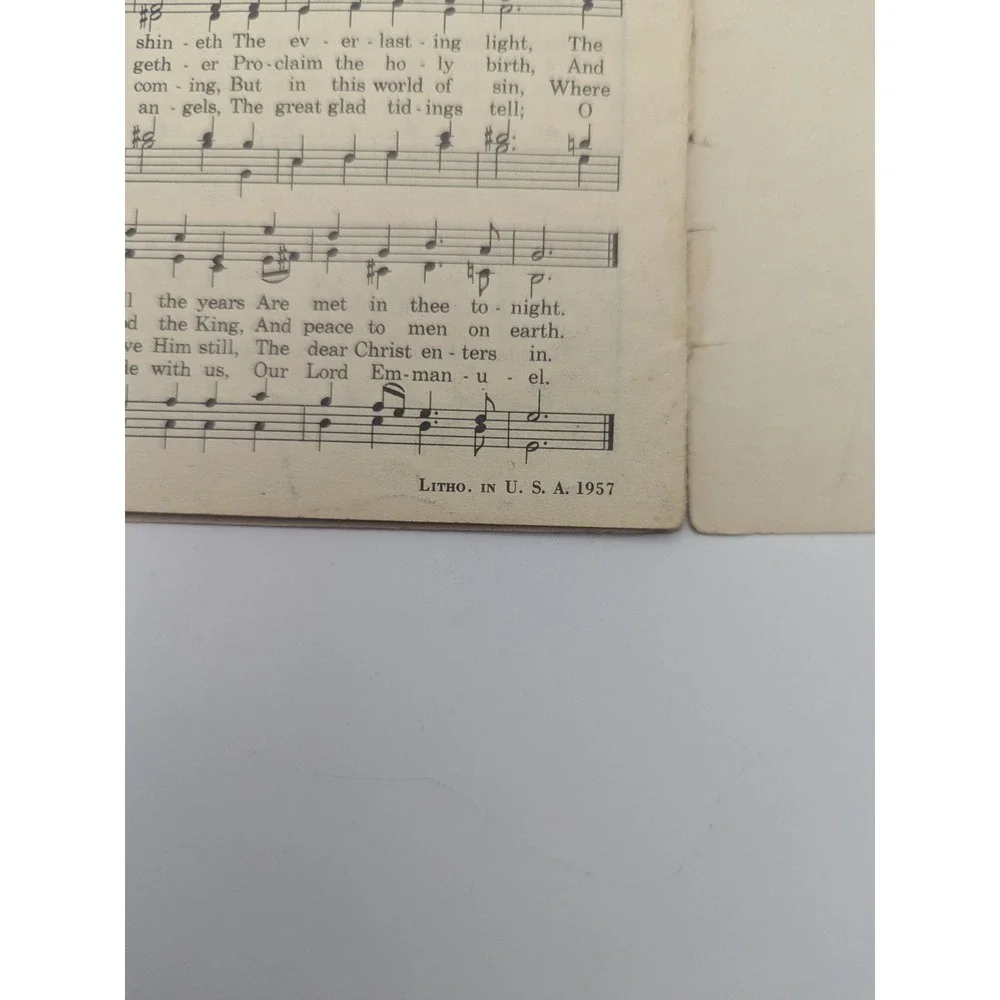 Vintage 1957 Christmas Carols Songbook John Hancock Mutual Life‎ Insurance Co